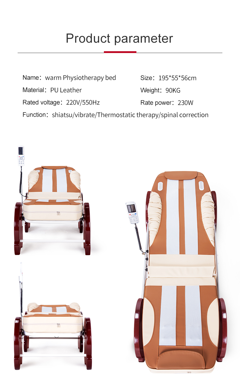 Profesjonalne łóżko masujące rolkami nefrytowymi EXCLUSIVE COMFORT