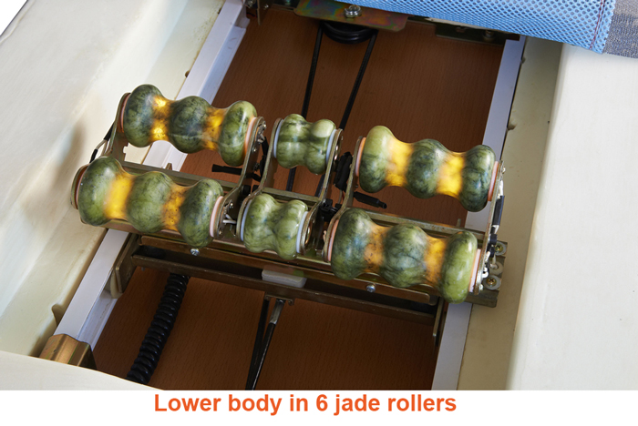 Profesjonalne łóżko masujące rolkami nefrytowymi JADE COMFORT LUX wersja B