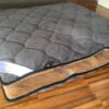 MATERAC Z WEŁNY ALPAKI CIEMNEJ CARO + CAMEL CIEMNY 160x200