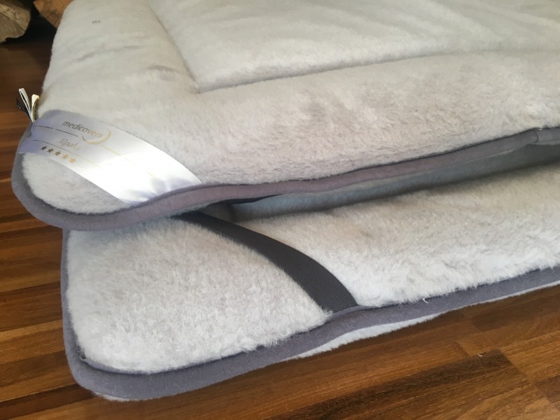 MATERAC Z WEŁNY ALPAKI SILVER MEGA GRUBY  90x200