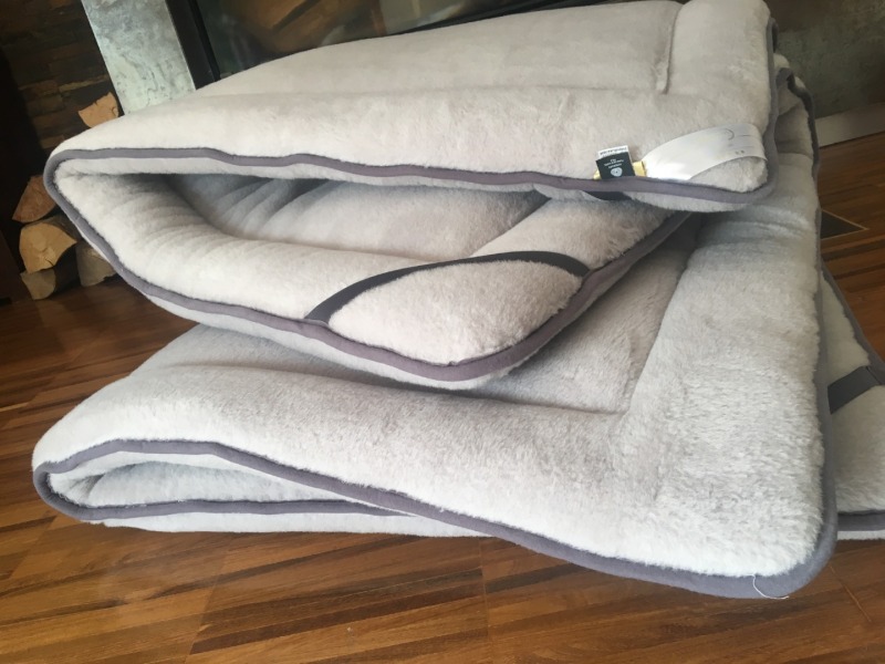 MATERAC Z WEŁNY ALPAKI SILVER MEGA GRUBY  90x200