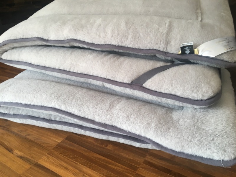 MATERAC Z WEŁNY ALPAKI SILVER MEGA GRUBY  90x200