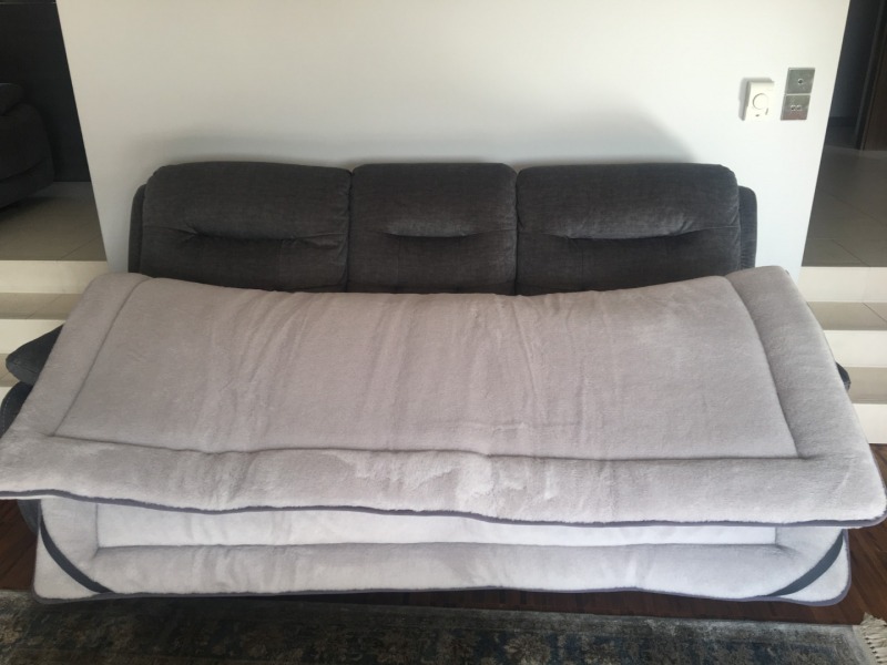 MATERAC Z WEŁNY ALPAKI SILVER MEGA GRUBY  90x200