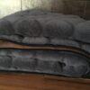13a POŚCIEL Z WEŁNY ALPAKI CIEMNEJ CARO + CAMEL CIEMNY 240x200 + PODKŁAD