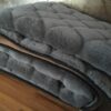 17a POŚCIEL Z WEŁNY ALPAKI CIEMNEJ CARO + CAMEL CIEMNY 240x200 + PODKŁAD
