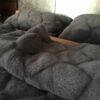4a POŚCIEL Z WEŁNY ALPAKI CIEMNEJ CARO + CAMEL CIEMNY 240x200 + PODKŁAD