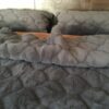 6a POŚCIEL Z WEŁNY ALPAKI CIEMNEJ CARO + CAMEL CIEMNY 240x200 + PODKŁAD