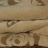 0029 KOŁDRA Z WEŁNY WIELBŁĄDZIEJ CAMEL RÓŻA BRĄZ 140x200