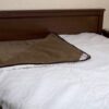 KOŁDRA Z WEŁNY CAMEL CIEMNY + KASZMIR SOFFIATO 240x200