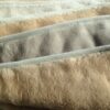 KOŁDRA Z WEŁNY ALPAKI SILVER + CAMEL CAPPUCINO 140x200