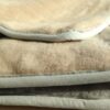 KOŁDRA Z WEŁNY ALPAKI SILVER + CAMEL CAPPUCINO 140x200