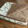KOŁDRA Z WEŁNY CAMEL CIEMNY + KASZMIR LUNA 200x200