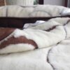 0323 POŚCIEL Z WEŁNY KASZMIR LUNA + CAMEL CIEMNY 140x200 + PODKŁAD