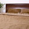 POŚCIEL Z WEŁNY WIELBŁĄDZIEJ CAMEL CIEMNY GREKA 160x200 + PODKŁAD