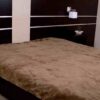 POŚCIEL Z WEŁNY KASZMIR GŁADKI + CAMEL CIEMNY 240x200 + MATERAC