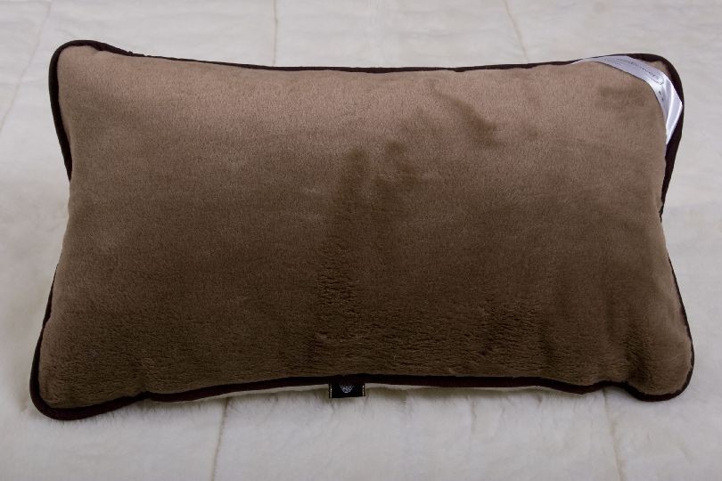 POŚCIEL Z WEŁNY KASZMIR GŁADKI + CAMEL CIEMNY 240x200 + MATERAC