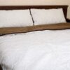 0471 POŚCIEL Z WEŁNY KASZMIR SOFFIATO + CAMEL CIEMNY 160x200 + PODKŁAD