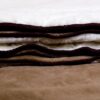 0473 POŚCIEL Z WEŁNY KASZMIR SOFFIATO + CAMEL CIEMNY 160x200 + PODKŁAD