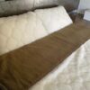 POŚCIEL Z WEŁNY CAMEL CIEMNY + KASZMIR WYTŁACZANY 180x200