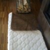 POŚCIEL Z WEŁNY CAMEL CIEMNY + KASZMIR WYTŁACZANY 140x200 + PODKŁAD