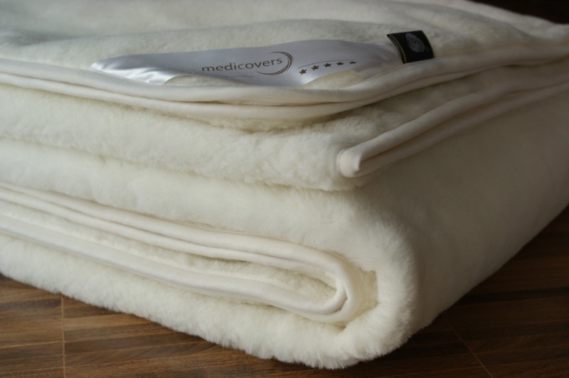 KOC Z WEŁNY KASZMIR WHITE 160x200