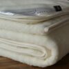 PODKŁAD WEŁNIANY KASZMIR Z BIAŁĄ LAMÓWKĄ 200x200