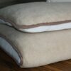 MATERAC Z WEŁNY CAMEL WIELBŁĄDZIEJ CAPPUCCINO (MEGA GRUBY) 140x200