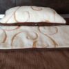 POŚCIEL Z WEŁNY KASZMIR GOLD + CAMEL CIEMNY 140x200 + MATERAC