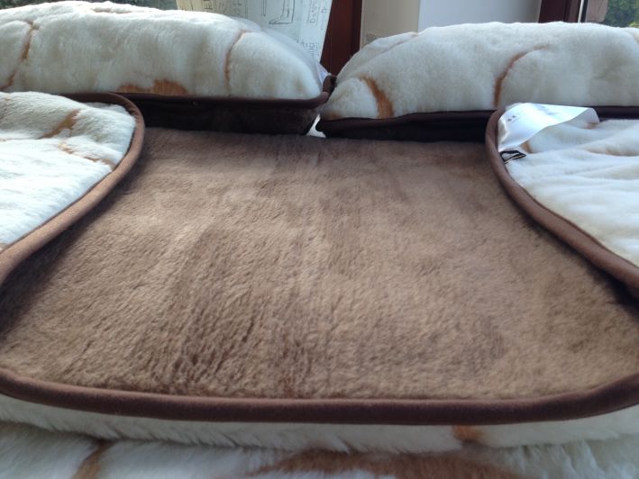 POŚCIEL Z WEŁNY KASZMIR GOLD + CAMEL CIEMNY 160x200 + PODKŁAD