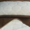 POŚCIEL Z WEŁNY CAMEL CIEMNY + KASZMIR CARO 140x200 + PODKŁAD