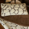 POŚCIEL Z WEŁNY KASZMIR GIRAFFE + CAMEL CIEMNY 140x200