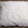 PODUSZKA WEŁNIANA 80x70 KASZMIR BENJAMIN BIAŁY + CAMEL CAPPUCCINO
