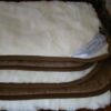 KOŁDRA Z WEŁNY CAMEL CIEMNY + KASZMIR WHITE 240x200