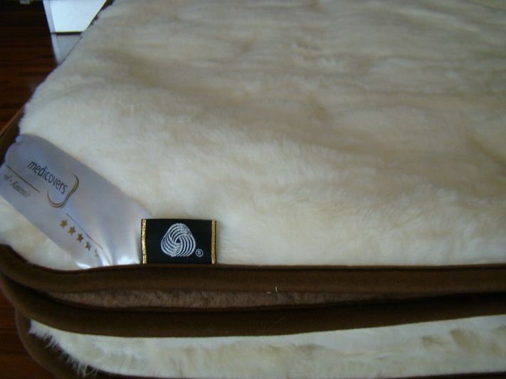KOŁDRA Z WEŁNY CAMEL CIEMNY + KASZMIR WHITE 240x200
