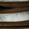 KOŁDRA Z WEŁNY CAMEL CIEMNY + KASZMIR WHITE 240x200