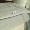 POŚCIEL Z WEŁNY ALPAKI SILVER + CAMEL GREKA 140x200 + MATERAC