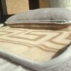 POŚCIEL Z WEŁNY ALPAKI SILVER + CAMEL GREKA 140x200 + MATERAC