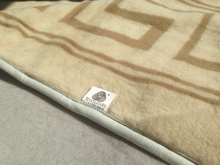 KOŁDRA Z WEŁNY ALPAKI SILVER + CAMEL GREKA 200x200
