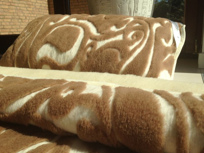 POŚCIEL Z WEŁNY CAMEL WOOLSTAR + MERYNOS 140x200 + PODKŁAD