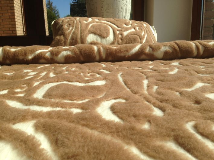 POŚCIEL Z WEŁNY CAMEL WOOLSTAR + MERYNOS 140x200 + PODKŁAD