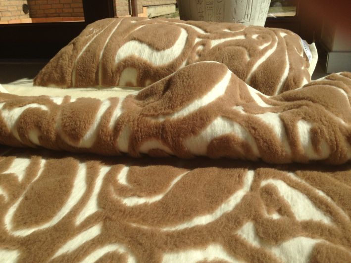 POŚCIEL Z WEŁNY CAMEL WOOLSTAR + MERYNOS 140x200 + PODKŁAD