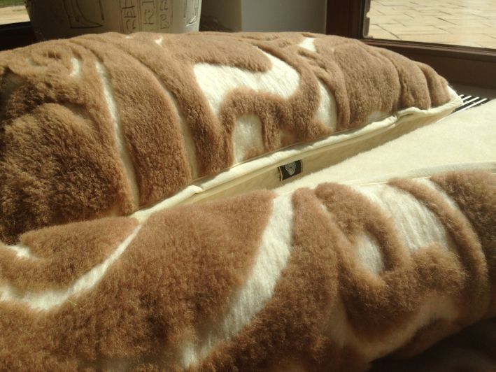 POŚCIEL Z WEŁNY CAMEL WOOLSTAR + MERYNOS 140x200 + PODKŁAD