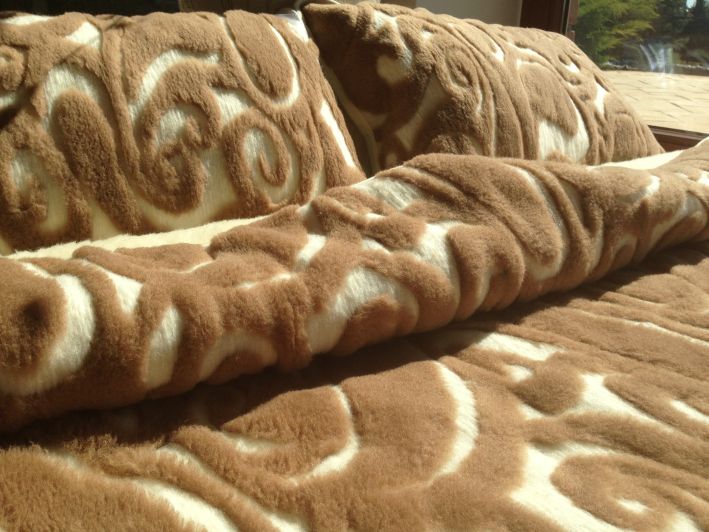 POŚCIEL Z WEŁNY MERYNOS + CAMEL WOOLSTAR 180x200 + PODKŁAD
