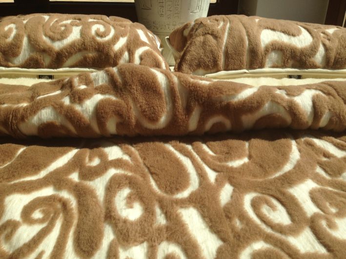 POŚCIEL Z WEŁNY MERYNOS + CAMEL WOOLSTAR 180x200 + PODKŁAD