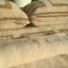 2408 POŚCIEL Z WEŁNY WIELBŁĄDZIEJ CAMEL JASNA GREKA 180x200 + PODKŁAD