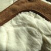 KOŁDRA Z WEŁNY CAMEL CIEMNY + KASZMIR SOFIA 200x200