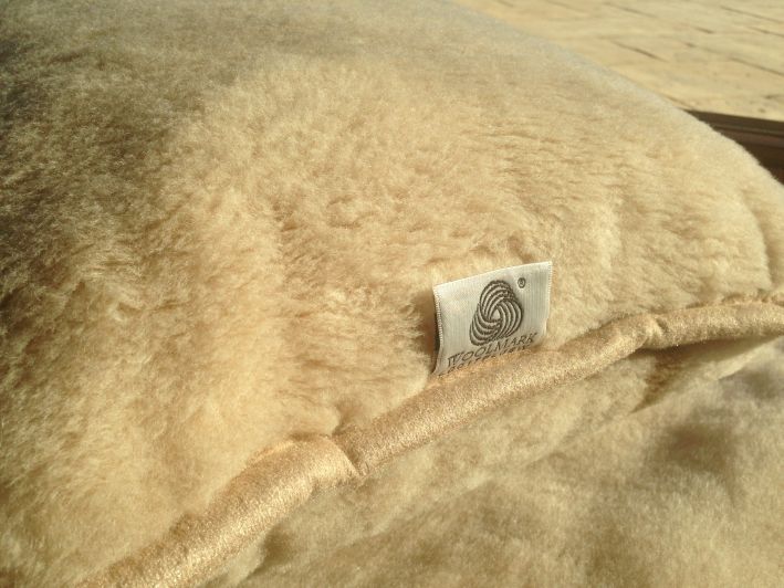 PODUSZKA WEŁNIANA 45X75 CAMEL CAPPUCCINO GREKA