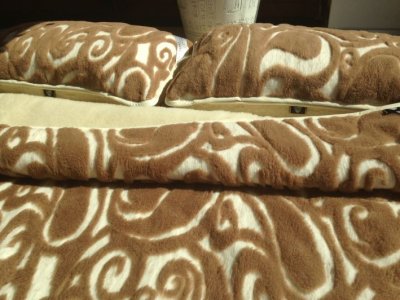 POŚCIEL Z WEŁNY MERYNOS + CAMEL WOOLSTAR 200x200 + PODKŁAD