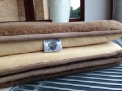 MATERAC Z WEŁNY WIELBŁĄDZIEJ CAMEL KRÓLEWSKI Lateksowy 160x200