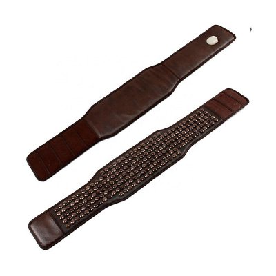 Pas Turmalinowy z ceramiki turmalinu BROWN NANO 140x25 cm - 151 sztuk Turmalinu - cena katalogowa 2580 złotych